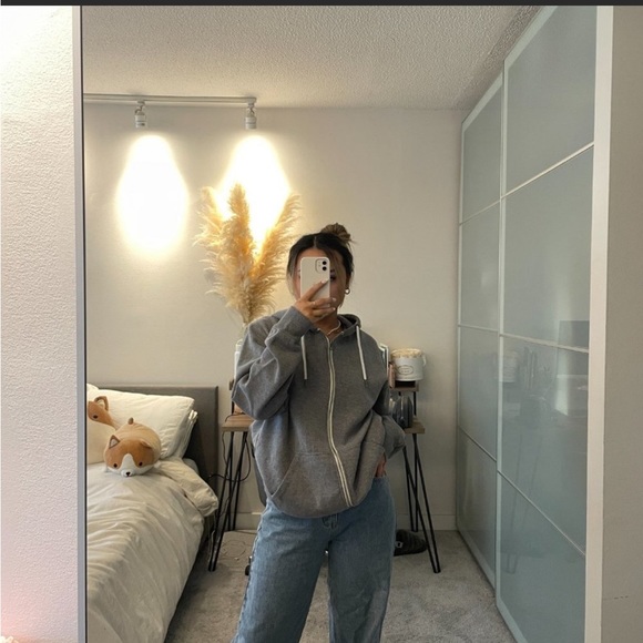 Target Grey Zip Up Hoodie - Picture 6 of 7